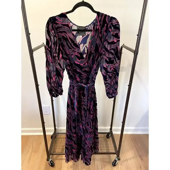 Johnny Was Tava Midi Velvet Dress size M